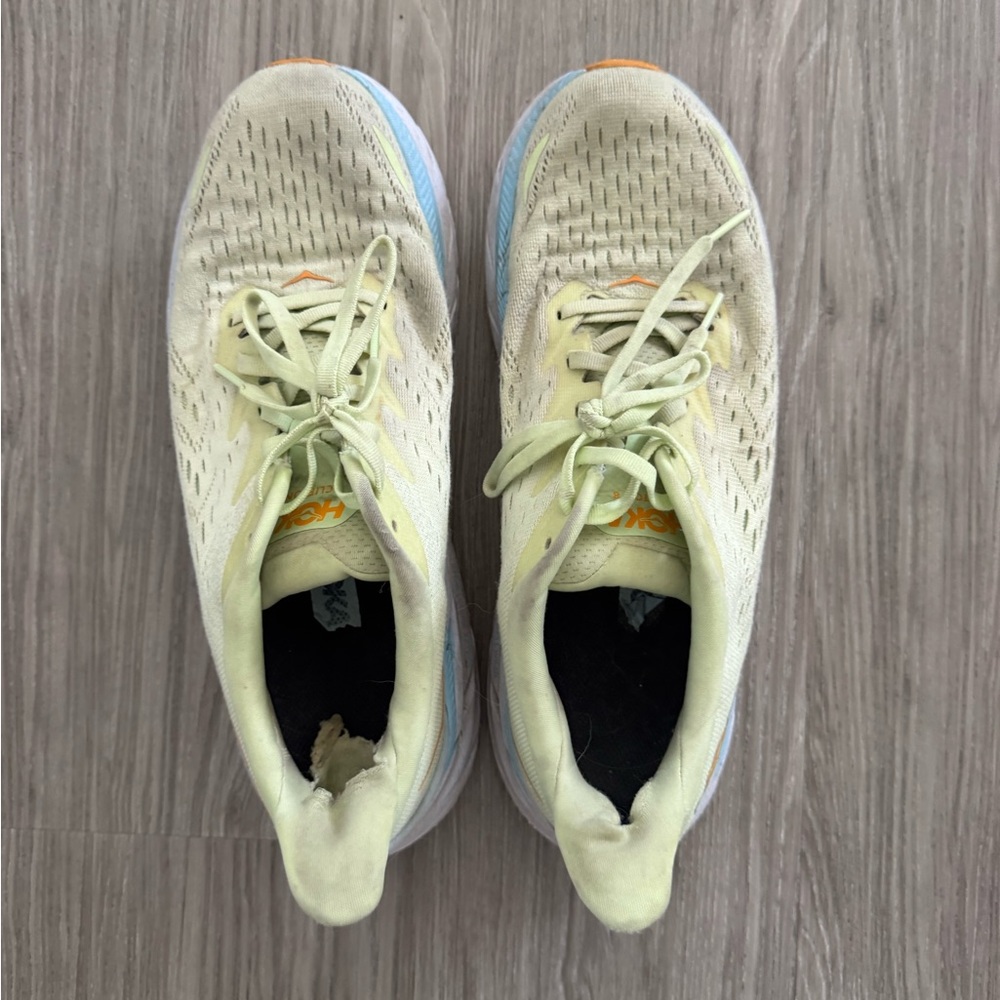 Hoka One One Light Yellow Athletic Shoes